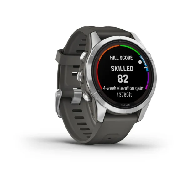 Fēnix® 7S Pro Solar Edition | Silber mit grauem Armband – Bild 3