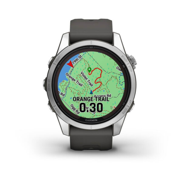 Fēnix® 7S Pro Solar Edition | Silber mit grauem Armband – Bild 7
